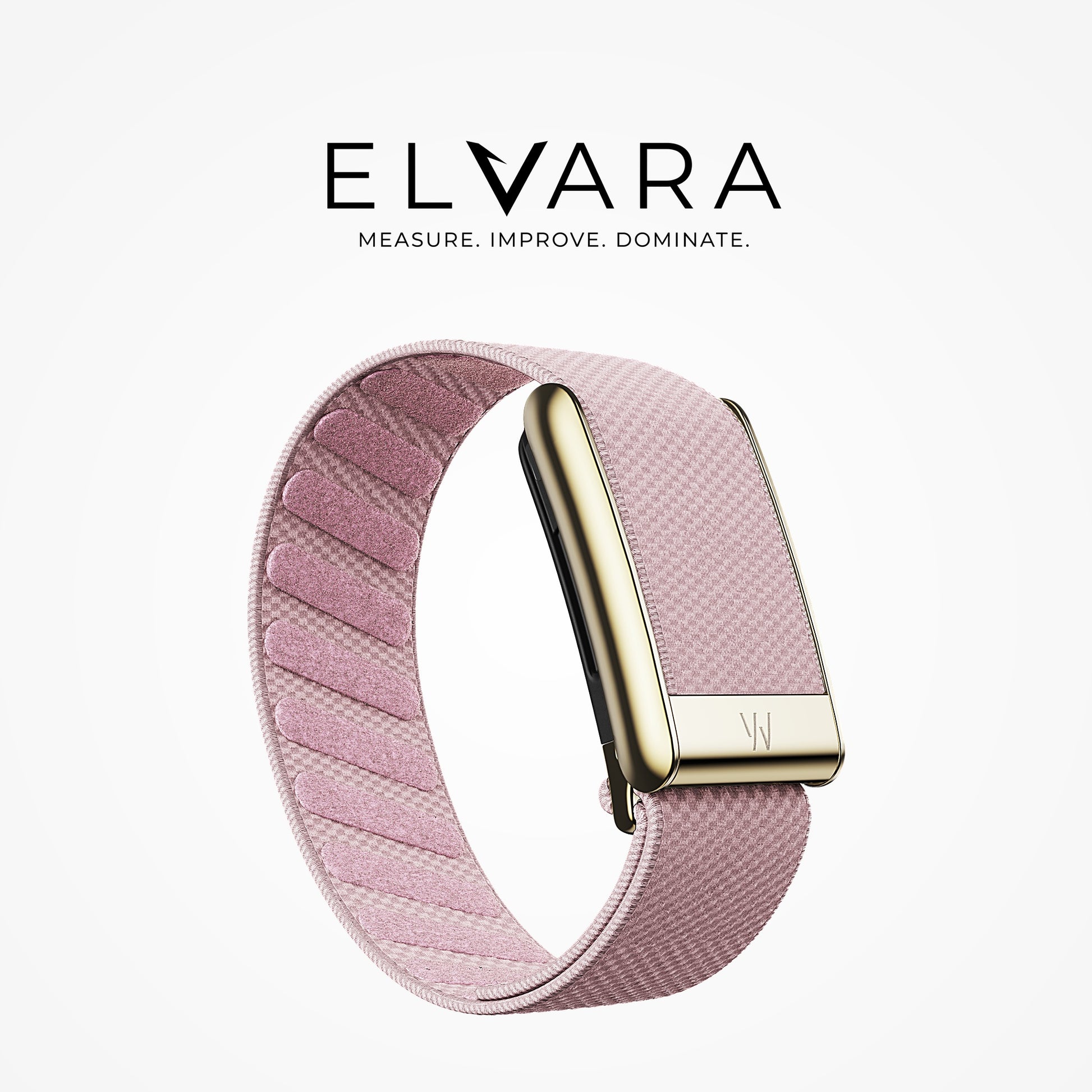 WHOOP 5.0 SuperKnit Luxe Band | Blush with Gold — ELVARA