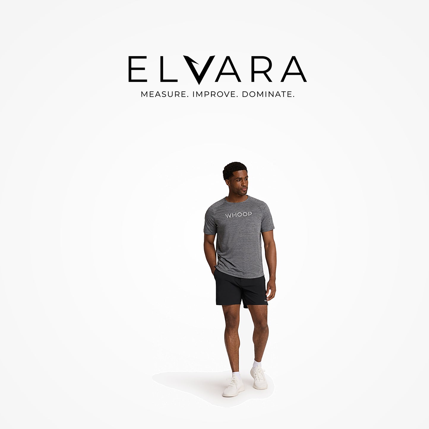 Men's Training Tee Charcoal Heather — ELVARA