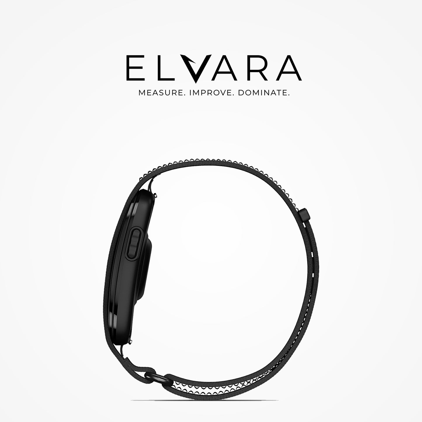 Garmin CIRQA Smart Band in Black — side profile, reverse