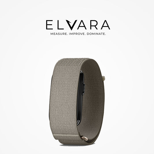 Garmin CIRQA Smart Band in French Gray — front three-quarter view
