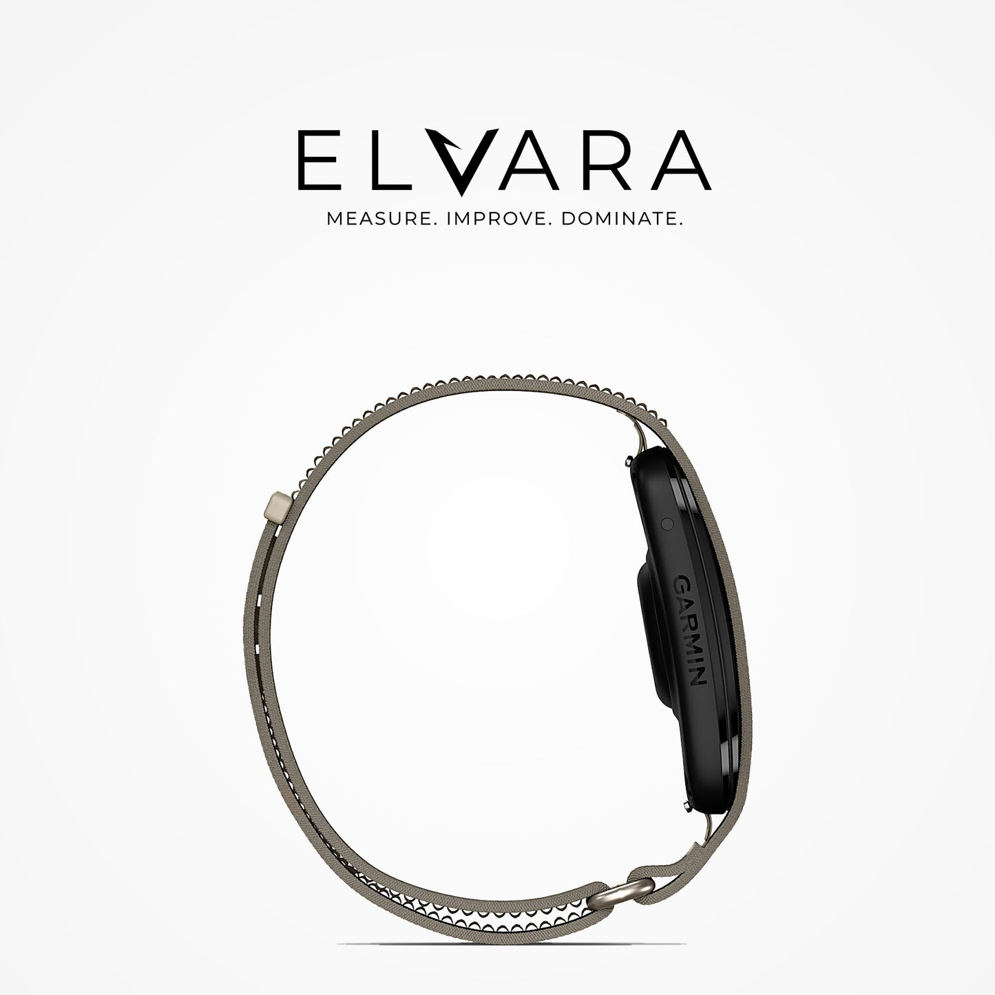 Garmin CIRQA Smart Band in French Gray — side profile