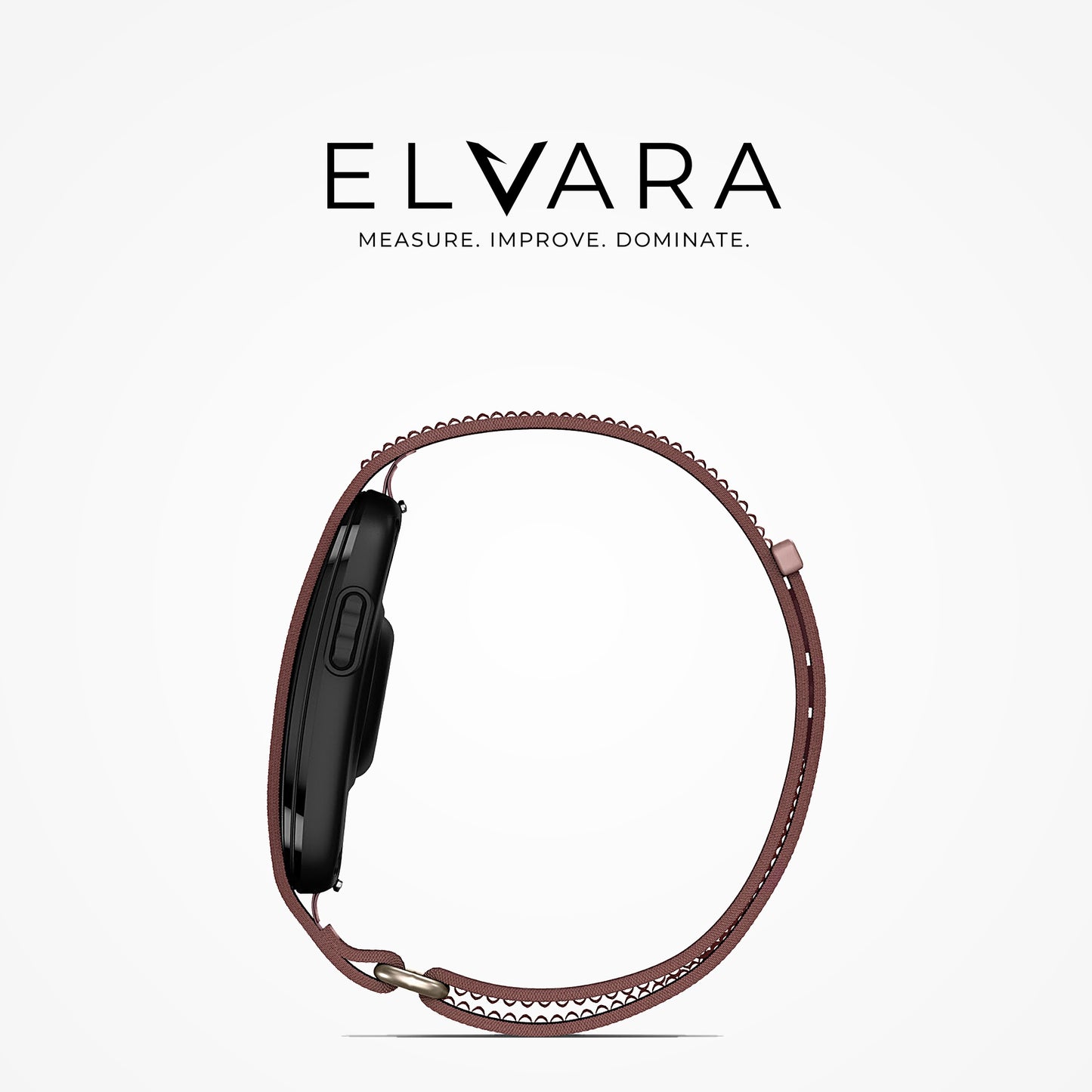 Garmin CIRQA Smart Band in Mauve — side profile, reverse