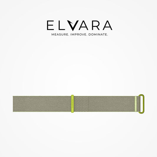 Garmin CIRQA Accessory Band in Citron Gray — genuine Garmin ComfortFit fabric strap
