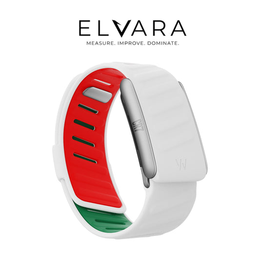 ELVARA WHOOP 5.0 SportFlex Band — CR7 Away white Portugal colourway