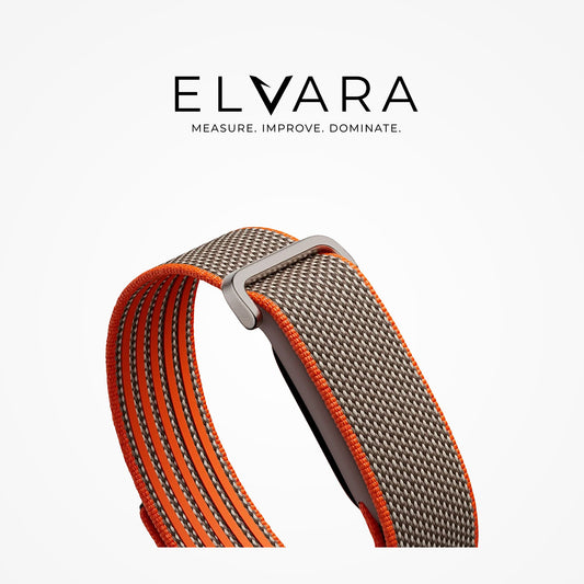 Google Fitbit Air Special Edition Stephen Curry | Rye — woven strap and clasp, angled view — ELVARA