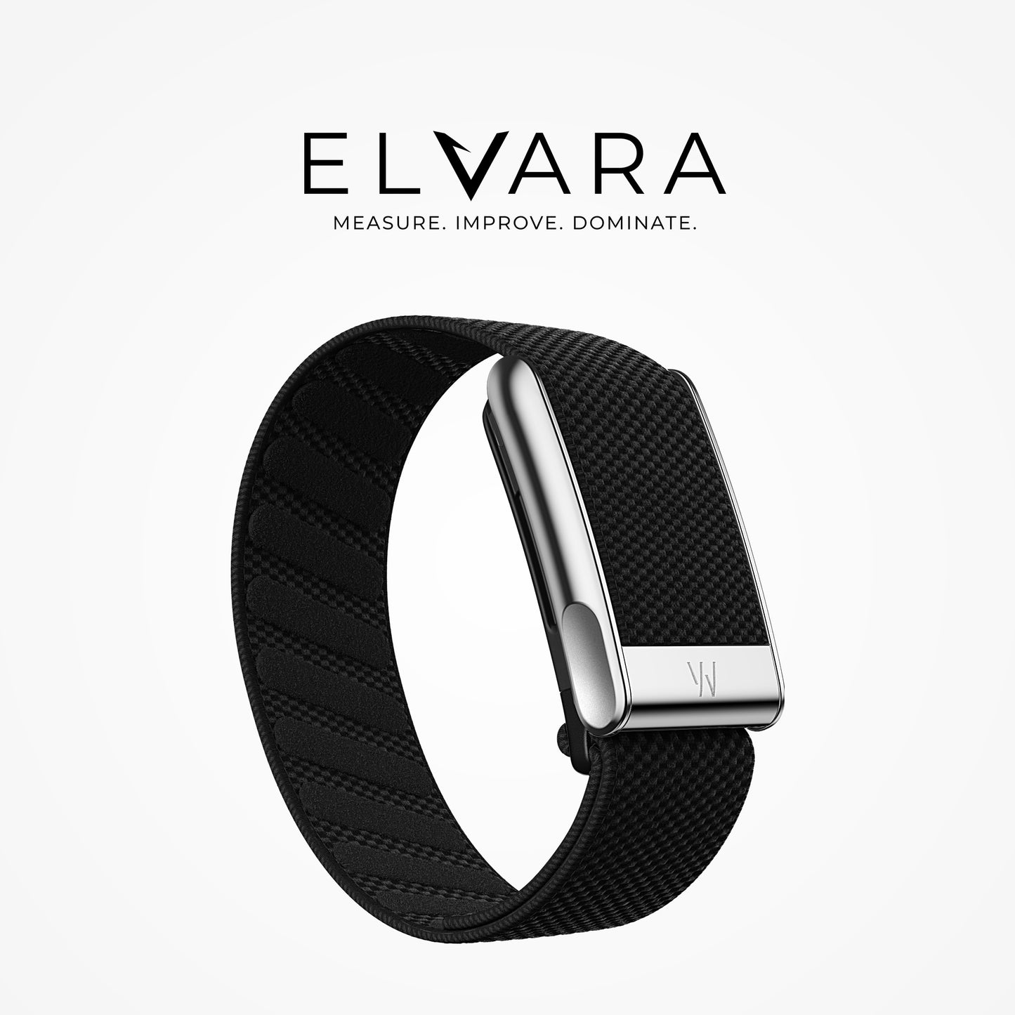 WHOOP MG SuperKnit Luxe Band | Obsidian With Titanium