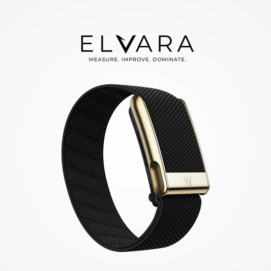 WHOOP MG SuperKnit Luxe Band | Obsidian With Gold